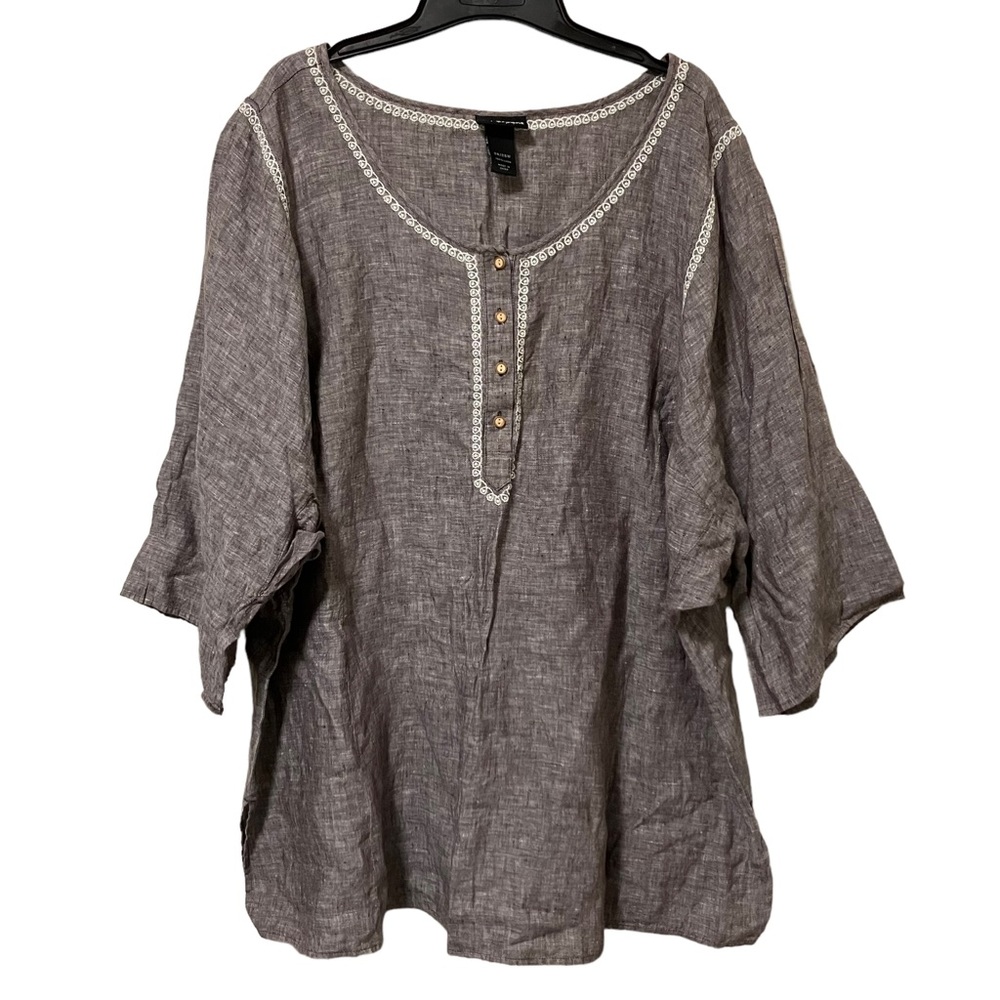 Lane Bryant Linen Tunic Size 26/28W